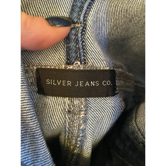 Silver Jeans overalls size S casual faded denim - Picture 4 of 5